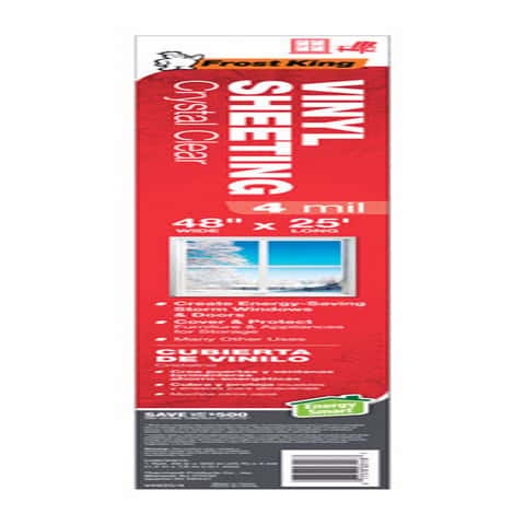 Frost King 48 in. x 25 ft. Crystal Clear Plastic Vinyl Sheeting