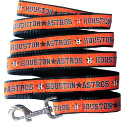 Pets First Team Colors Houston Astros Nylon Dog Leash Large