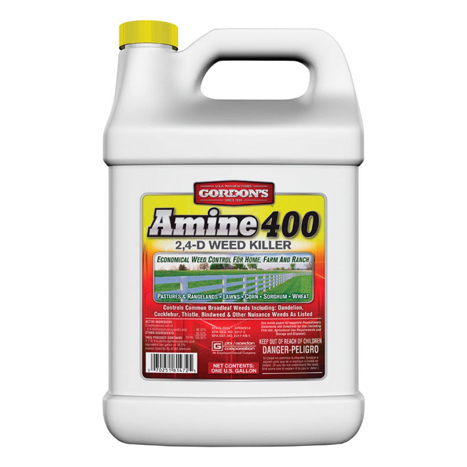 Photos - Lawn Mower Accessory Gordon's Amine 400 Weed Killer Concentrate 1 gal 8141072