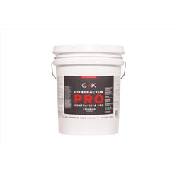 C+K Contractor Pro Flat Tint Base Ultra White Base Paint Exterior 5 gal