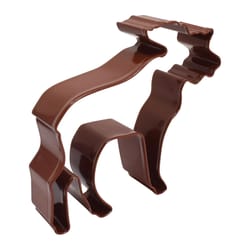 R&M International Moose 4 in. W X 5 in. L Cookie Cutter Brown 1 pc