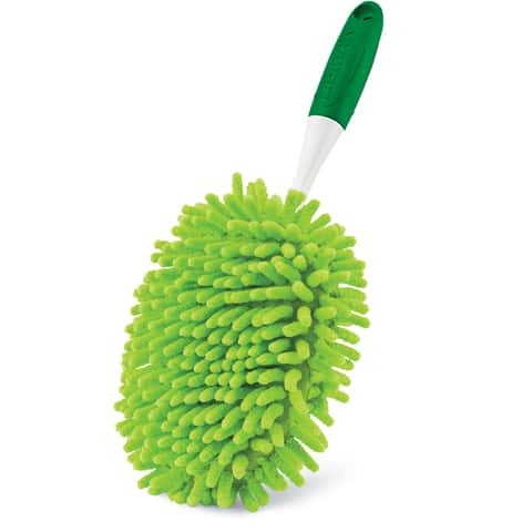 12 in. Smooth Surface Flexible Microfiber Duster Head