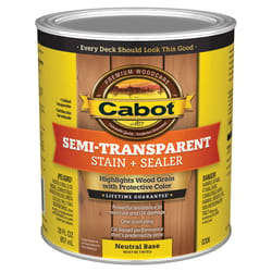 Cabot Semi-Transparent Neutral Base Oil-Based Stain and Sealer 1 qt