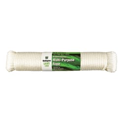 Wellington 1/4 in. D X 100 ft. L White Solid Braided Poly Rope