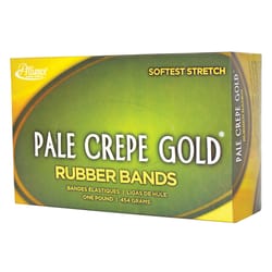 Alliance Pale Crepe Gold #107 Rubber Bands 16 oz