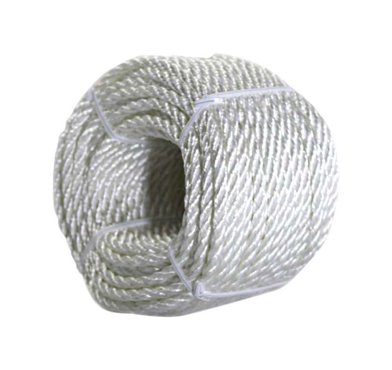 Ace 1/4 in. D x 100 ft. L White Twisted Nylon Rope 72351