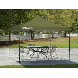 Quik Shade Solo Steel Polyester Peak Pop-Up Canopy 10 ft. H X 10 ft. W X 10 ft. L