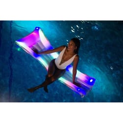 PoolCandy Multicolored PVC Inflatable LED Pool Float