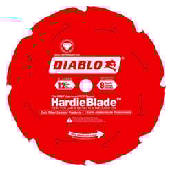 Diablo HardieBlade 12 in. D X 1 in. Polycrystalline Diamond Fiber Cement Blade 8 teeth 1 pk