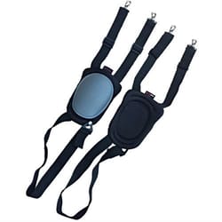 Akillis 10 in. L X 6 in. W Gel/Neoprene Self-Adjusting Knee Pads Black One Size Fits All