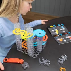 Fat Brain Toy Trestle Tracks Builder Set Multicolored 43 pc