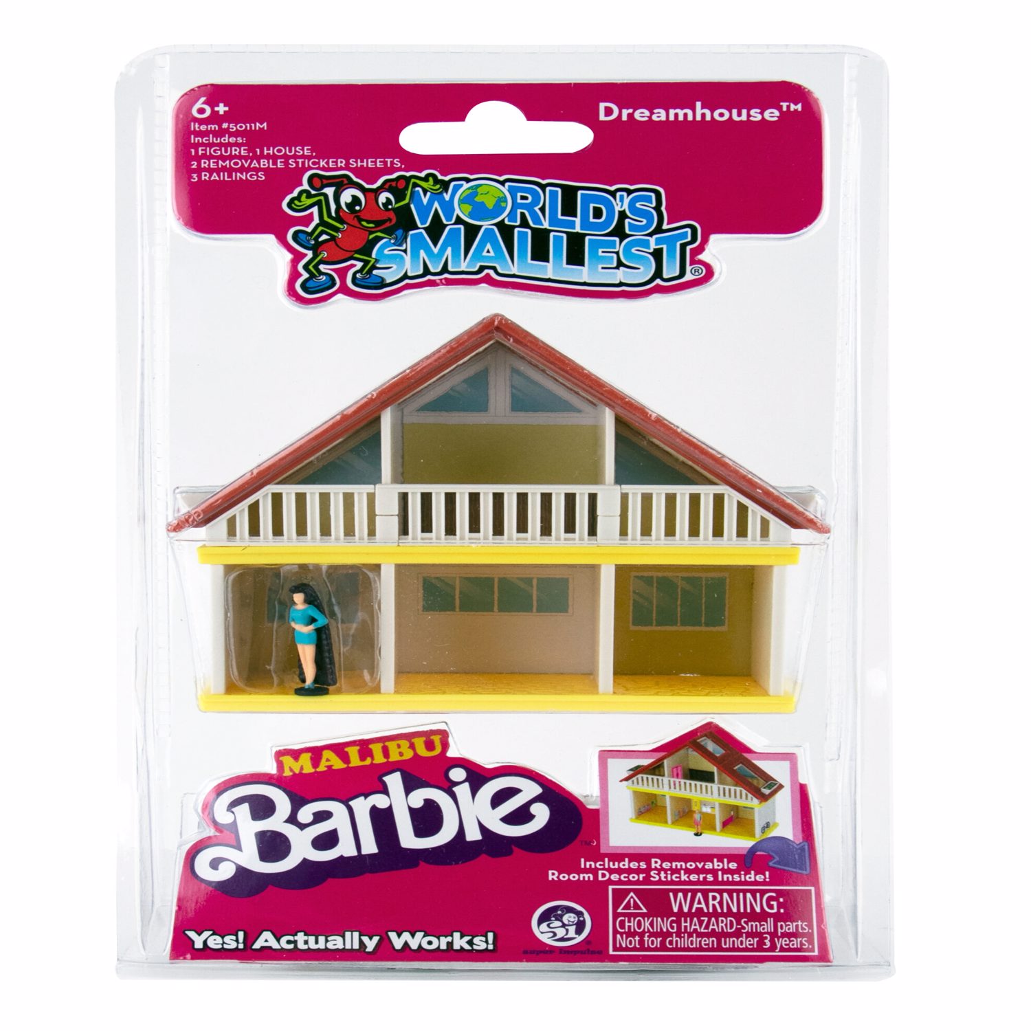 Photos - Other interior and decor World's Smallest Dreamhouse Malibu Barbie Multicolored 7 pc 5011M