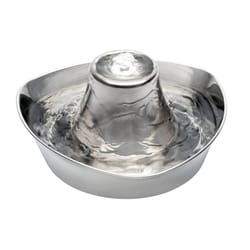 PetSafe Drinkwell Silver Seaside Stainless Steel 60 oz Drinking Fountain For All Animals