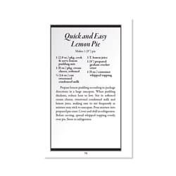 Rada Cutlery No Bake Cookies, Bars & Pies Cookbook