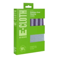 E-Cloth Microfiber Stainless Steel Cleaning and Polishing Cloth 2 pk