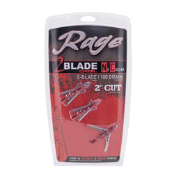 Rage Crossbow X Gray Steel Broadheads 5.5 in.