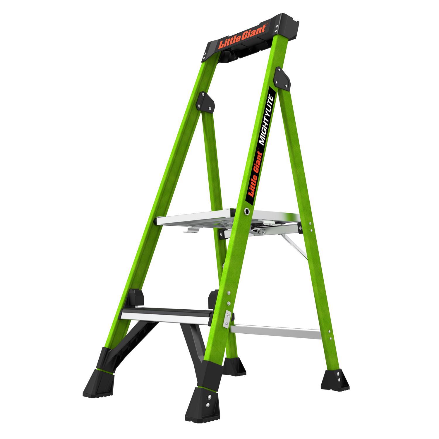 Little Giant Mightylite 4 ft. H Fiberglass Step Ladder Type IAA 375 lb. capacity Sansujyuku sansujyuku.com