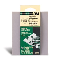 3M  5-1/2 in. L x 4-1/2 in. W x 3/16 in.  Super Fine  Contour  Sanding Sponge 