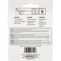 Hillman Zinc Conventional Picture Hanging Set 20 lb 5 pk
