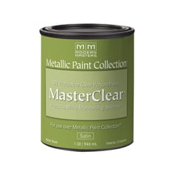 Modern Masters MasterClear Satin Clear Water-Based Protective Coating 1 qt