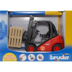 Bruder Linde Forklift Truck with Pallet Toy Multicolored