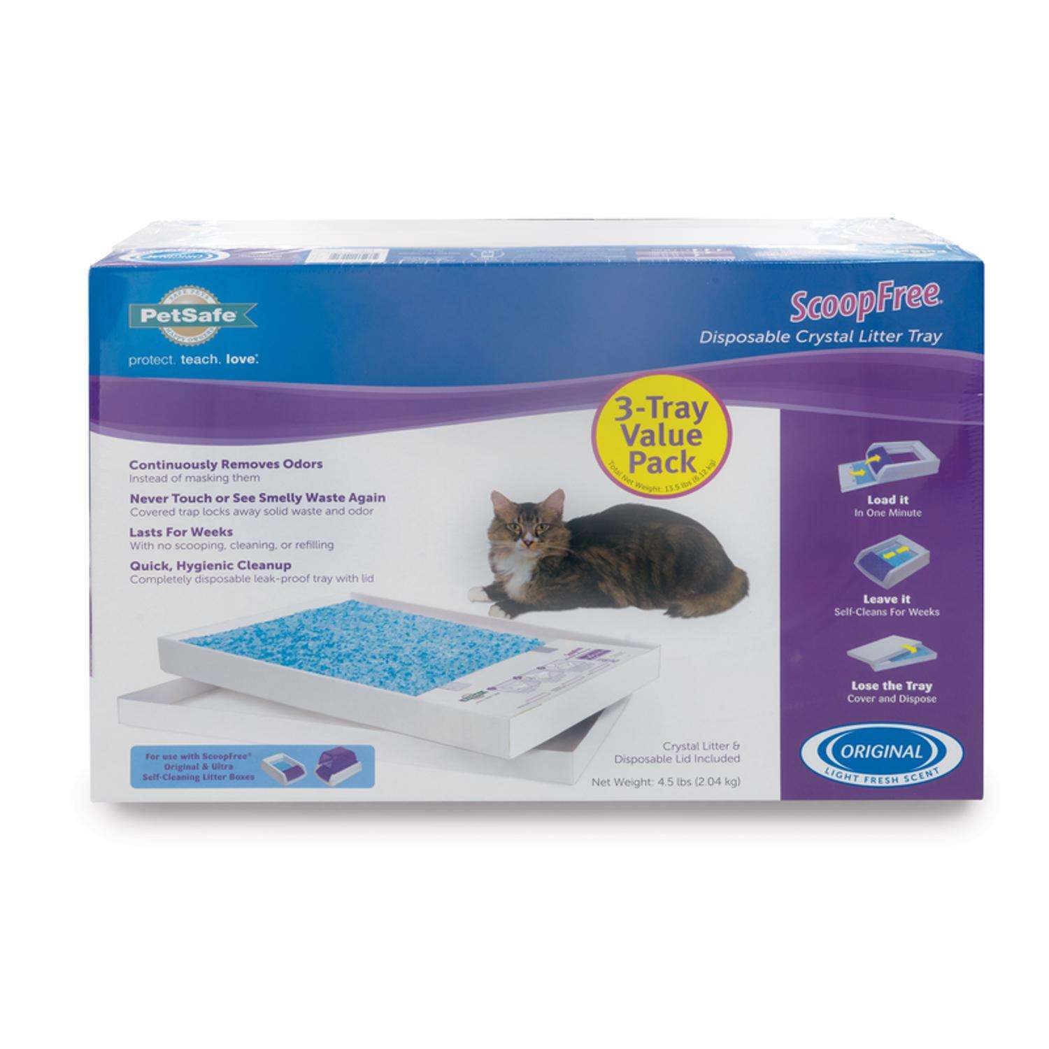 PetSafe ScoopFree Silicone Blue Disposable Crystal Litter Tray 3 pk Ace Hardware