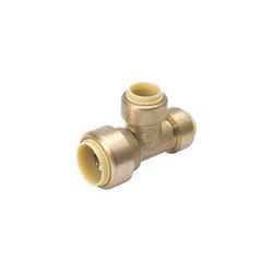 B&K Proline Push to Connect 3/4 in. PTC X 1/2 in. D PTC Brass Reducing Tee