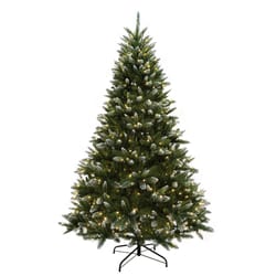 Celebrations 7-1/2 ft. Full LED 600 lights Mix Frosted Pine Christmas Tree