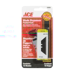 Ace  Pocket Pack  Carbon Steel  Pocket Pack Blade Dispenser  10 