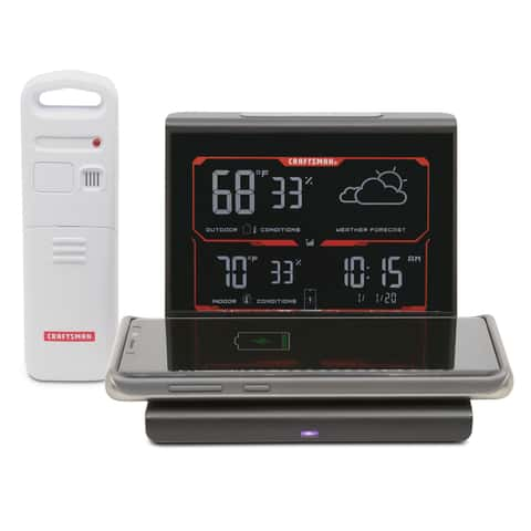 CRAFTSMAN Digital Weather Station with Wireless Outdoor Sensor in the  Digital Weather Stations department at