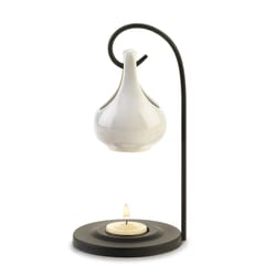Fragrance Foundry Tear Drop 7.625 in. H White Ceramic Oil Warner