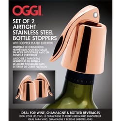 OGGI Copper Stainless Steel Wine Stopper