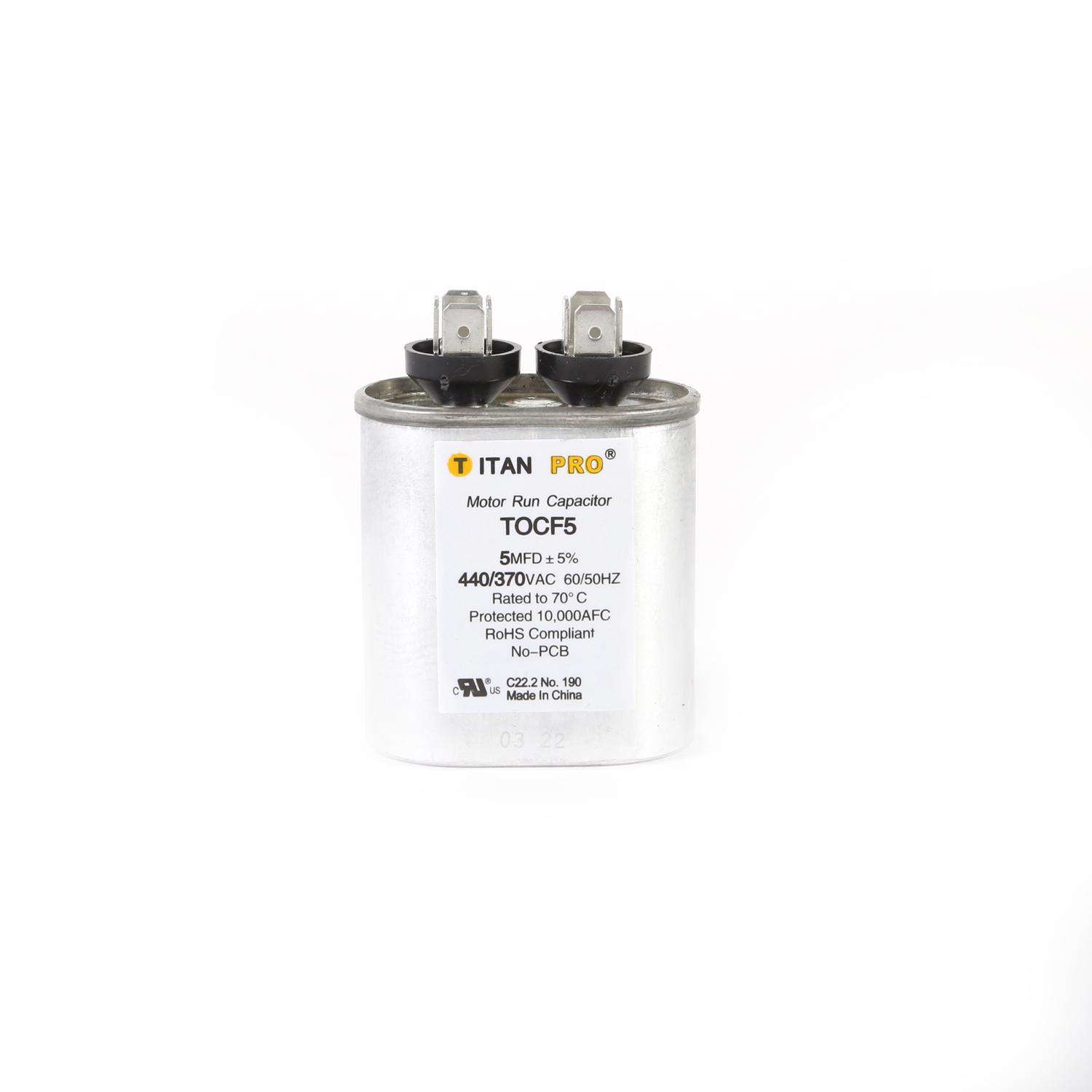 Titan Pro 5 MFD 440 V Oval Run Capacitor Ace Hardware