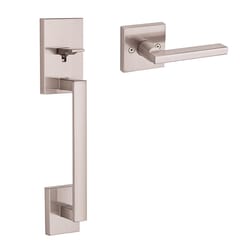 Kwikset Signature Contemporary Satin Nickel Handleset 1-3/4 in.