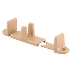 Prime-Line 1.38 in. D X 2-1/8 in. L Matte Tan Plastic Adjustable Floor Guide 2 pc