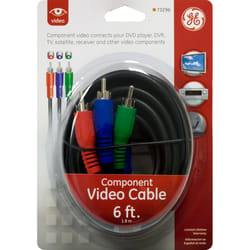 GE 6 ft. L Video Cable RCA