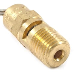 Forney Brass Safety Valve 1/4 in. Male 1 pc
