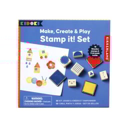Kikkerland Kidoki Make, Create & Play Stamp Set 21 pc