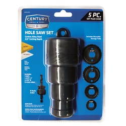 Century Drill & Tool 2-1/8 in. Carbon Steel 2 in. L Hole Saw Kit