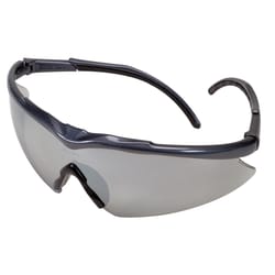 Safety Works Anti-Fog Semi-Rimless Safety Glasses Light Mirror Lens Black Frame 1 pc
