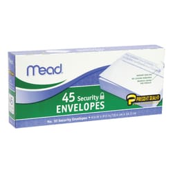 Mead 9.5 in. W X 4.12 in. L No. 10 White Envelopes 45 pk