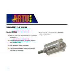 ARTU 1-3/8 in. Carbide Grit 1.3 in. L Hole Saw