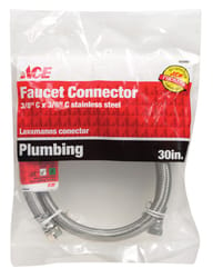 Ace 3/8 in. Compression X 3/8 in. D Compression 30 in. Braided Stainless Steel Supply Line