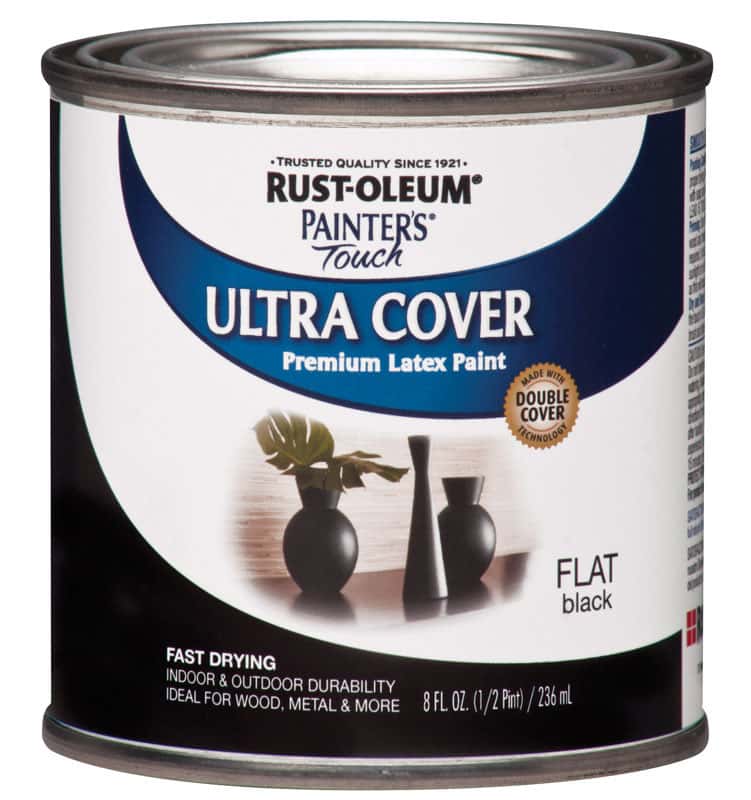 RustOleum Painters Touch Flat Black WaterBased Acrylic