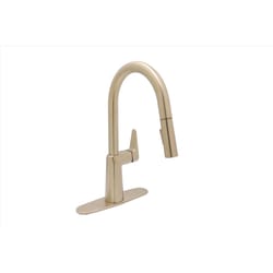 Huntington Brass One Handle Satin Brass Kitchen Faucet