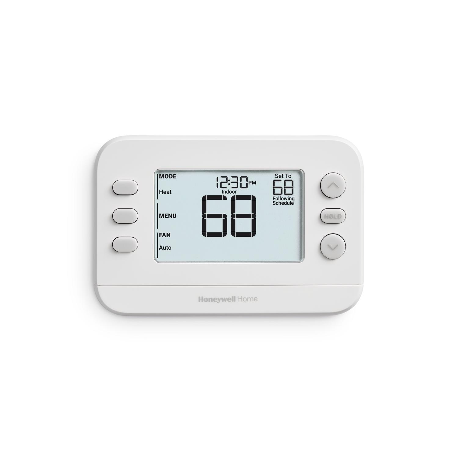 honeywell home x2p heating and cooling push button programmable thermostat