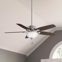 Hunter Builder Deluxe 52 in. Brushed Nickel LED Indoor Ceiling Fan