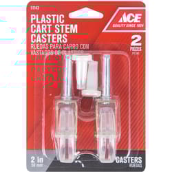 Ace 2 in. D Swivel Plastic Caster 60 lb 1 pk