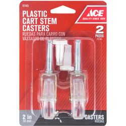 Ace 2 in. D Swivel Plastic Caster 60 lb 1 pk