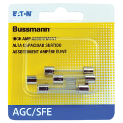 Bussmann 30 amps AGC Clear Glass Tube Fuse 4 pk